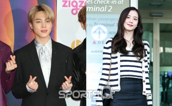 방탄소년단 지민(왼쪽부터), 블랙핑크 지수 [사진=스포츠Q(큐) DB]