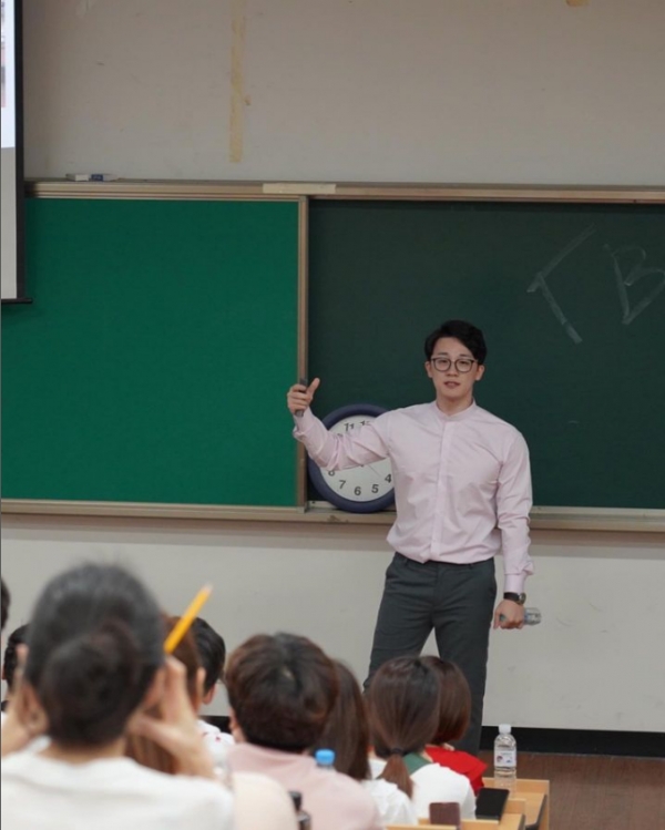 교수로서 강의, 서울시립대에서. [사진=본인 제공]