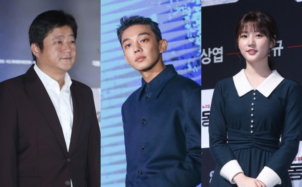 곽도원(왼쪽부터), 유아인, 김새론. [사진=스포츠Q(큐) DB]